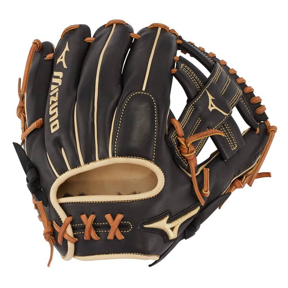 Mizuno Pro Select Infield 11.75" - Deep Pocket Férfi Kesztyű Fekete EOU914783